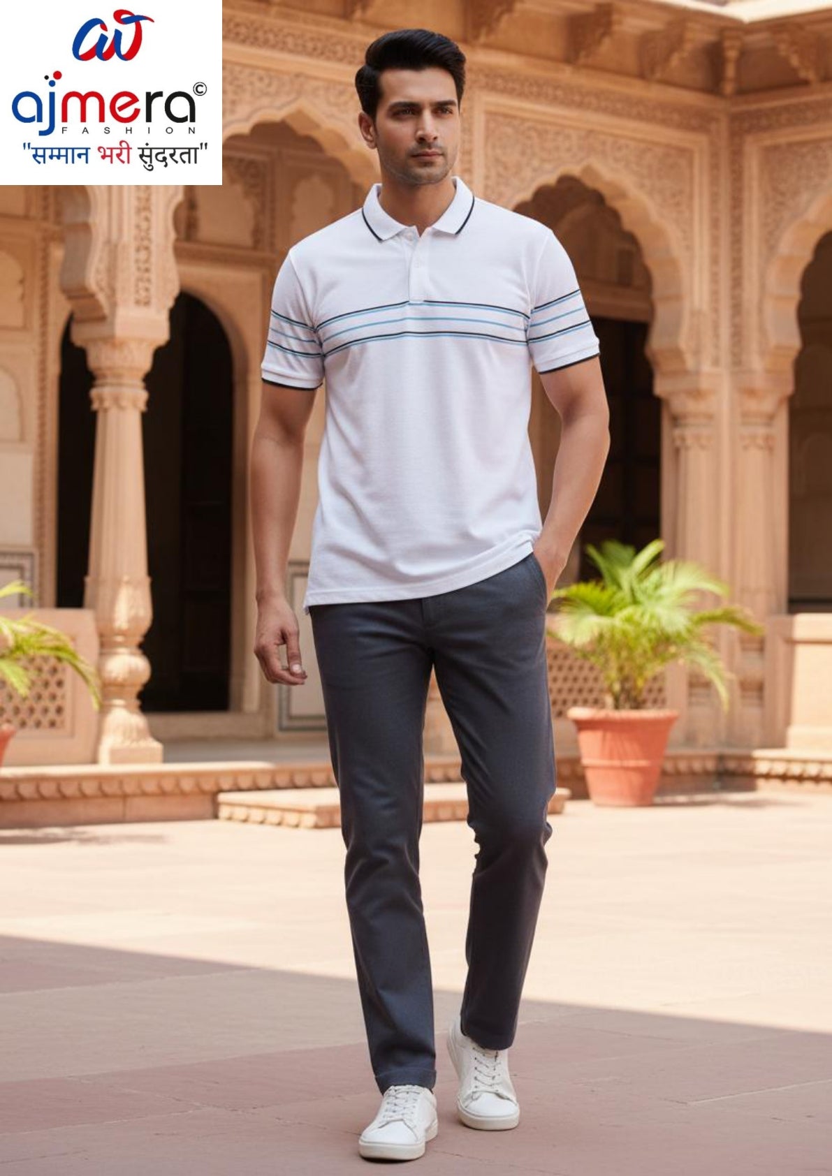 Mens Polo T-Shirt Manufacturer India | ALTSS24PLO183