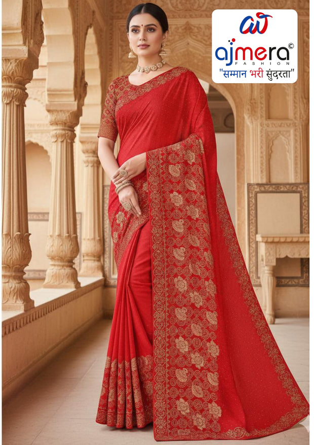 Surat Dyed Matching Saree Manufacturer with Blouse Piece for Premium Ethnic and Traditional Wear | VKM-GOOD JOB