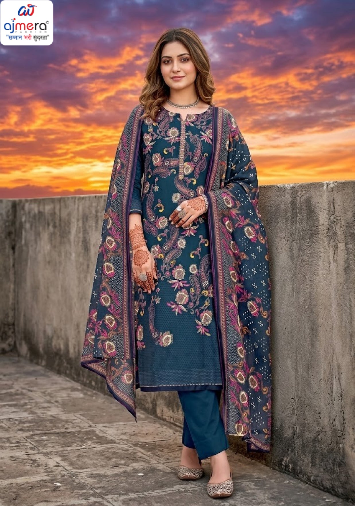 Ladies Cotton Unstitched Suit | VAS-BOSCO