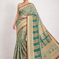 Classic Printed Saree with Blouse Piece for Timeless Traditional Style  | VDT-MAULI BRASSO-25