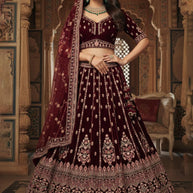 Best Velvet Lahenga Manufacturer in India | SRY-SHANU