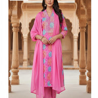 Designer Kurti Pant Dupatta Set for Women | DKF-DG-1405