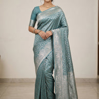 Ethnic Charm Jacquard Silk Saree With Blouse Piece | MRF-ROYALY