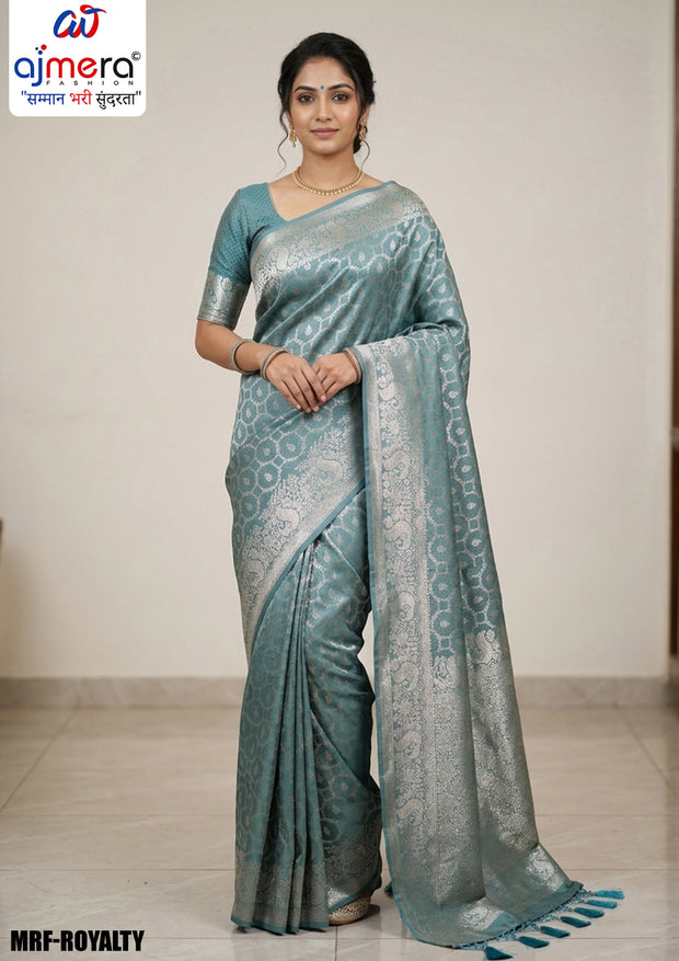Ethnic Charm Jacquard Silk Saree With Blouse Piece | MRF-ROYALY