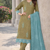 Luxury Organza Unstitched Suit Set | PCH-4620