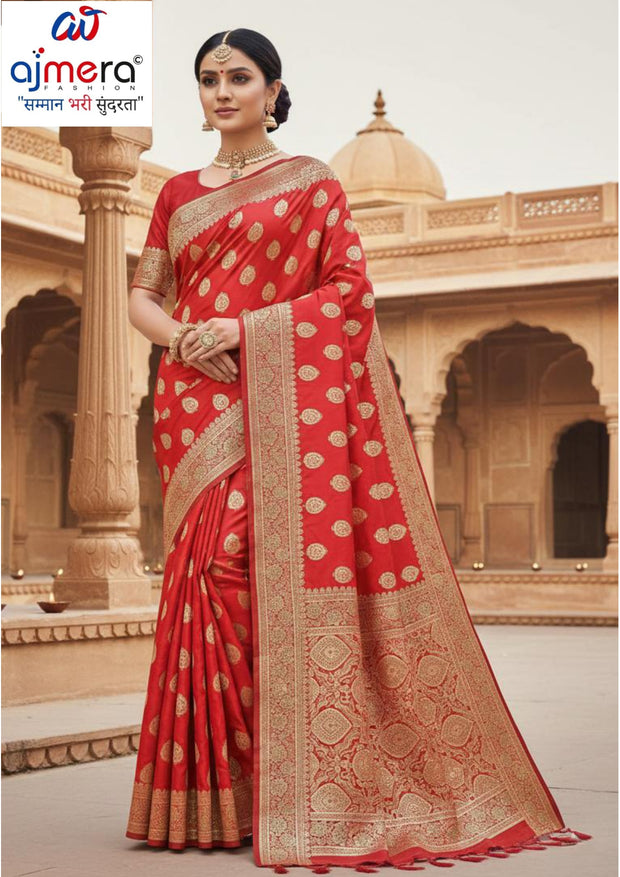 Distinctive Weave Jacquard Silk Saree With Blouse Piece | SBV-SS-5-2372