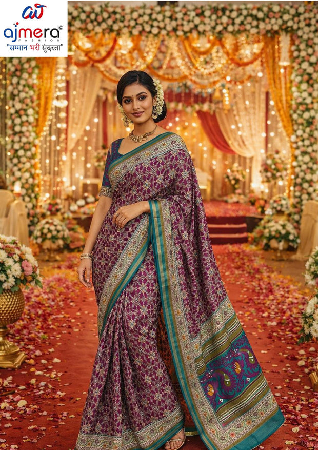 Graceful Printed Saree with Blouse Piece for Modern Ethnic Fashion | RMF-BRIDAL VOL-4