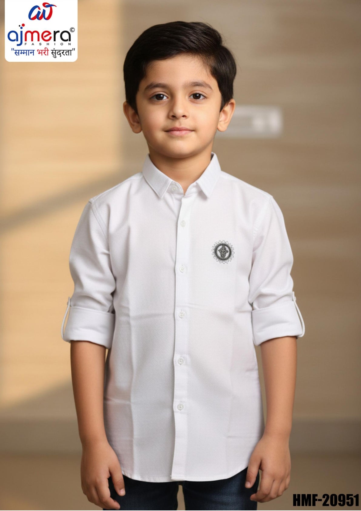 Kids Poly Shirt Wholesale in Surat | HMF-20951