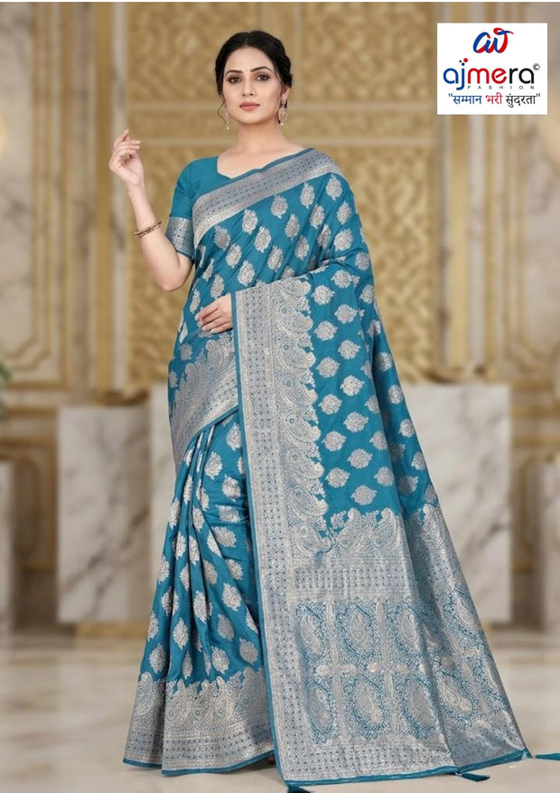 Designer Jacquard Silk Saree with Blouse Piece for Traditional Occasions | DBU-MANGAL BELLA VOL-14