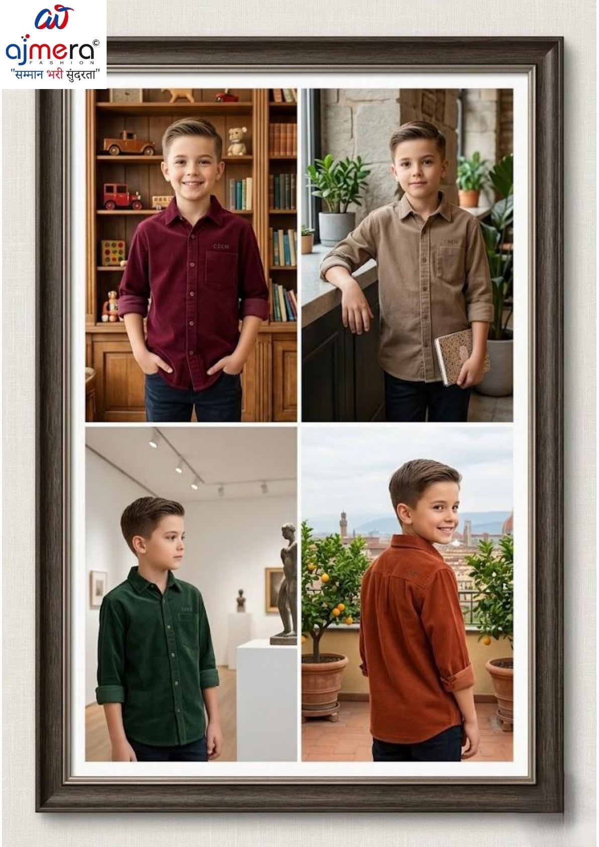 Kids Cotton Shirt Wholesale in India | VNA-N550B