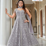 Designer Georgette Gown for Women | JNX-GARIMA17-XL