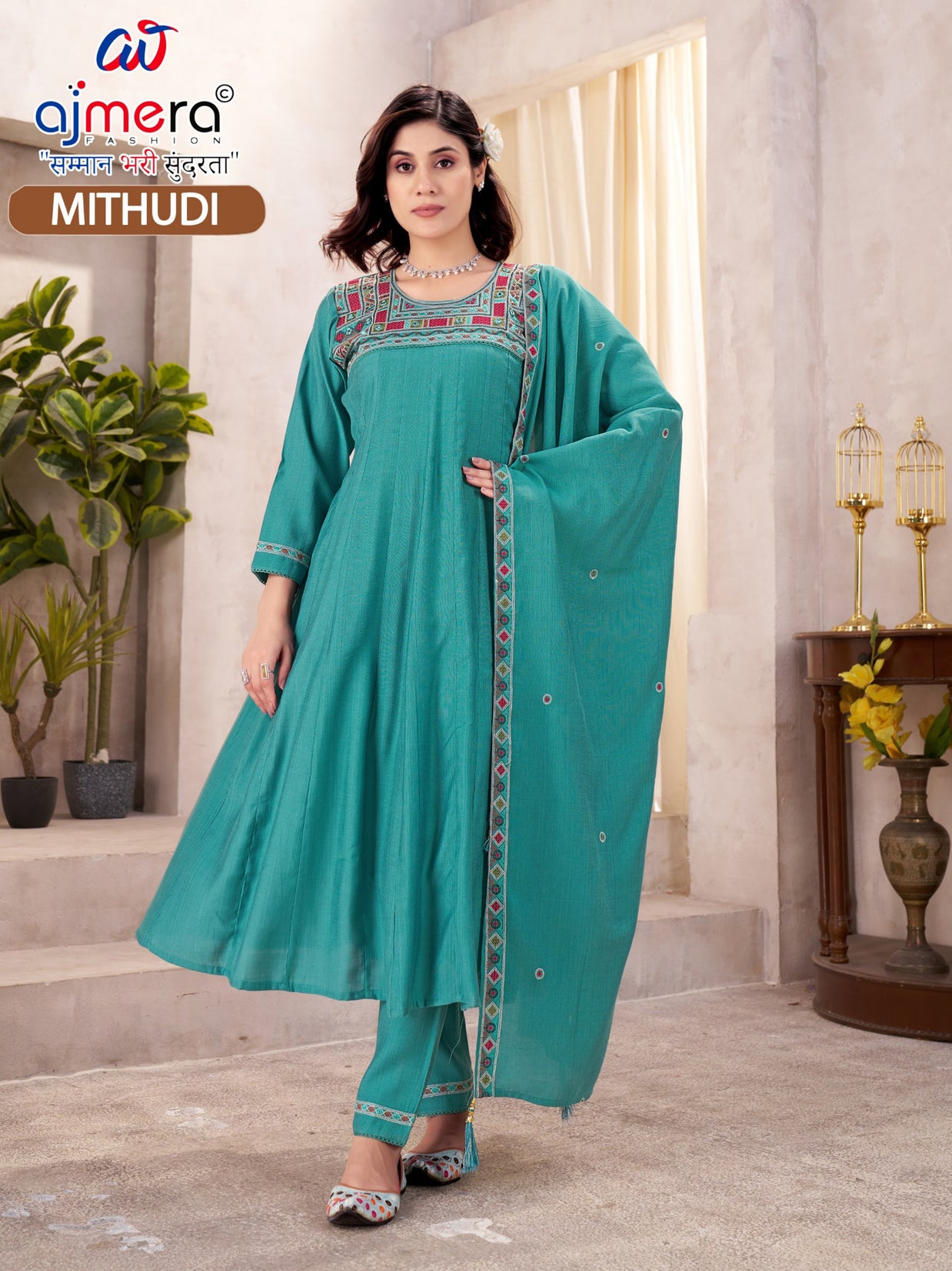 Designer Heritage Kurti Set for Women | JMH-MITHUDI