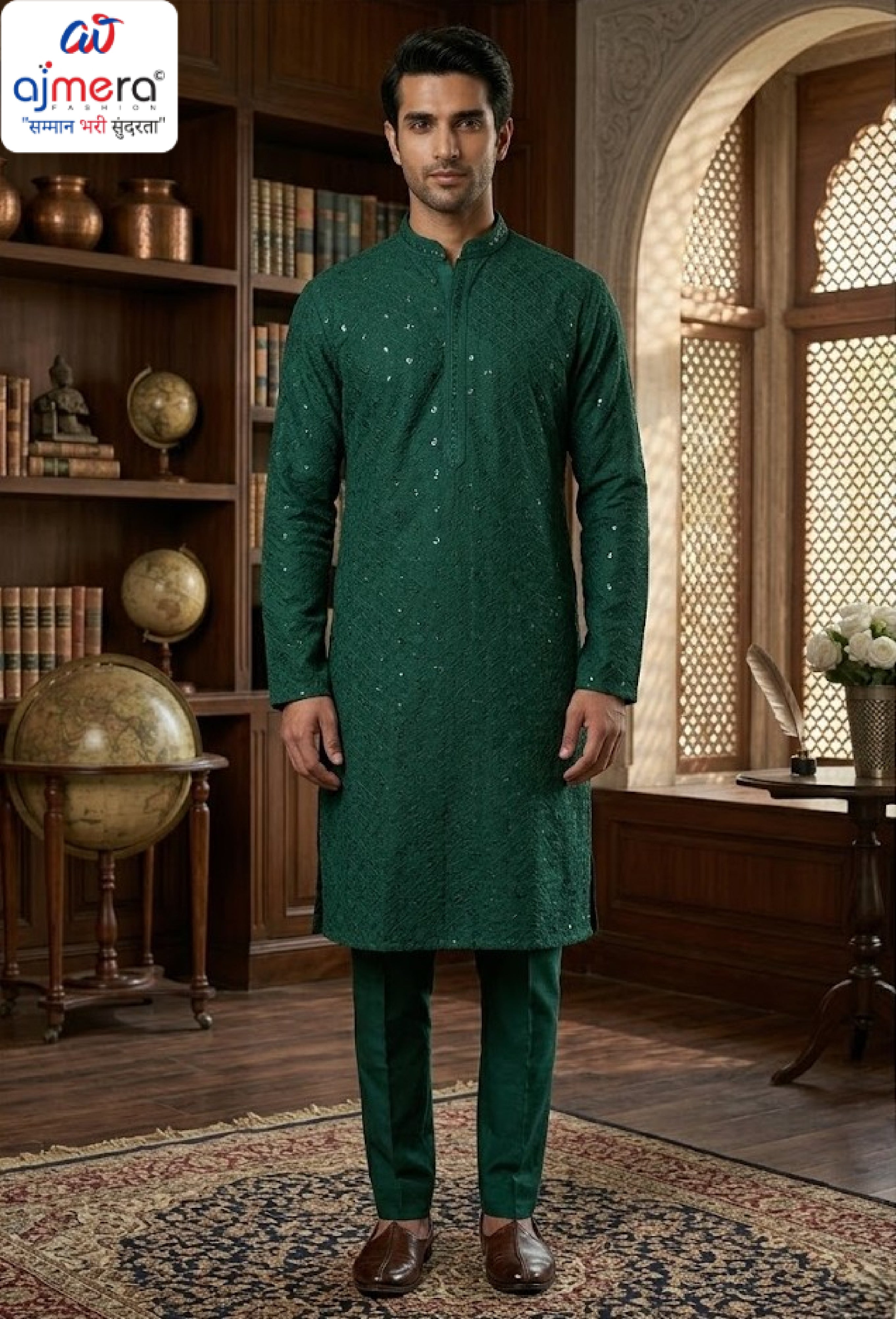Premium Men's Kurta & Pajama for Wedding & Festive Wear | SNA-MKP12914