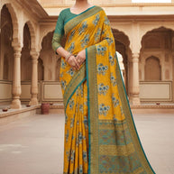 Rich Rapier Silk Matching Saree Without Blouse | DNA-SONPARI