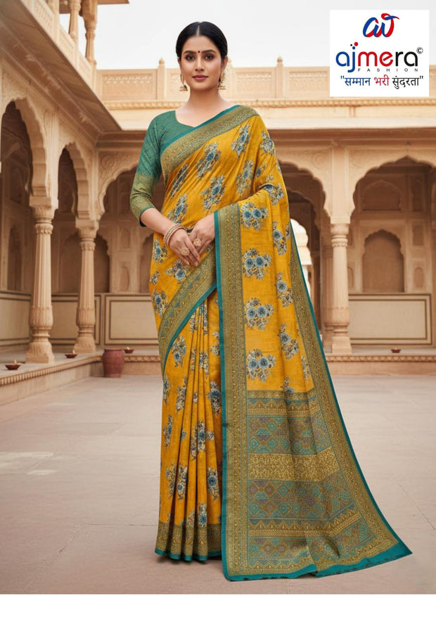 Rich Rapier Silk Matching Saree Without Blouse | DNA-SONPARI