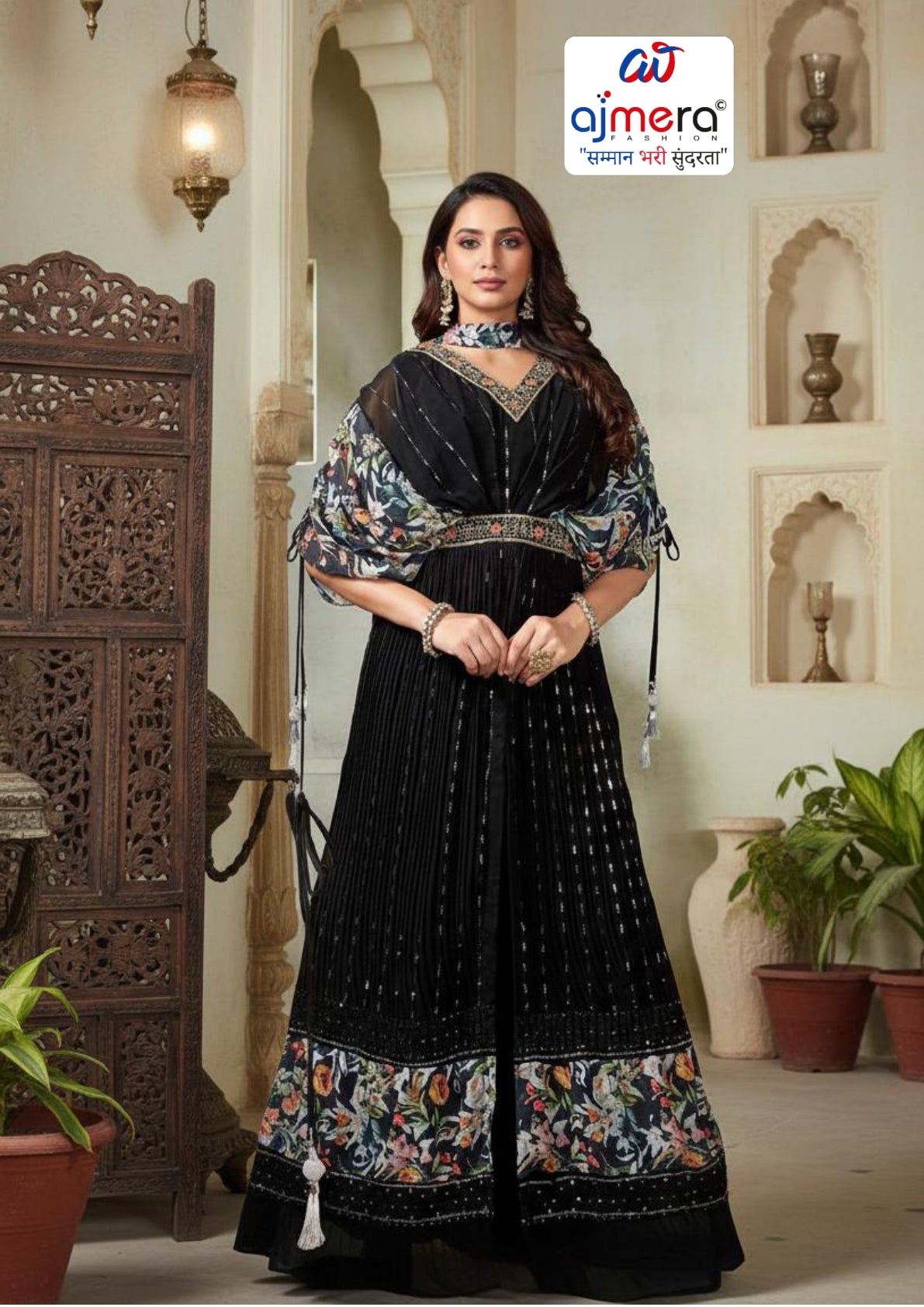 Designer Georgette Gown for Women | KTX-MAYRA-1