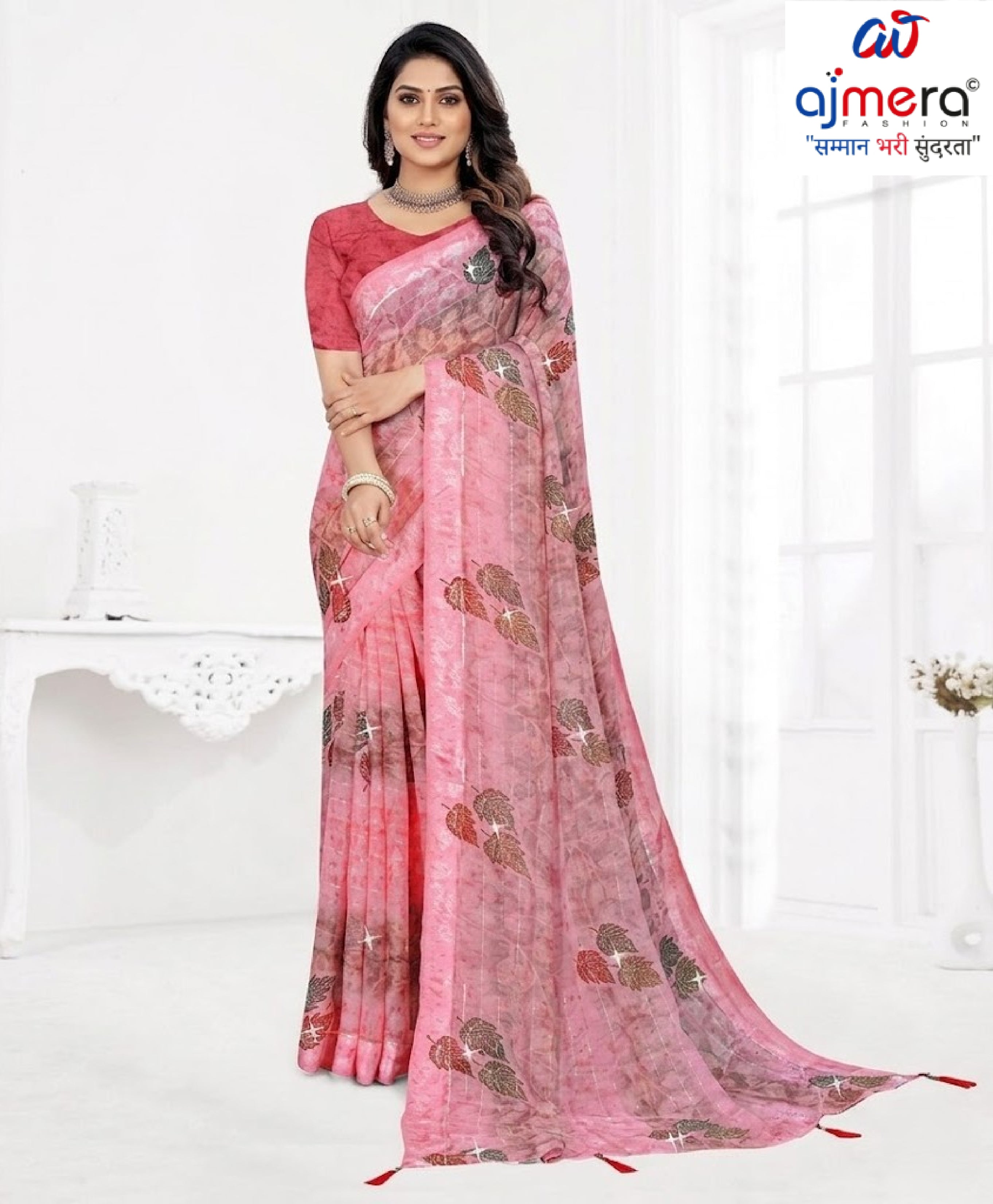 Classic Printed Saree with Blouse Piece for Timeless Traditional Style  | TTS-DHANUSHA