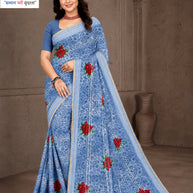 Stylish Printed Saree with Blouse Piece for Traditional Celebrations  | GPT-BIJLI-2