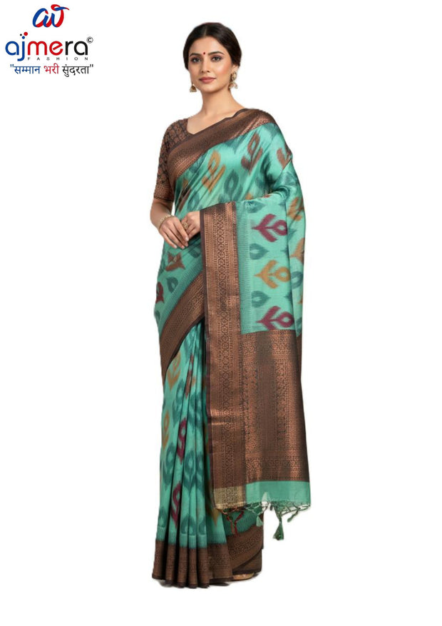 Stylish Jacquard Silk Saree with Blouse Piece for Festive Collection | DS-ADHIRA