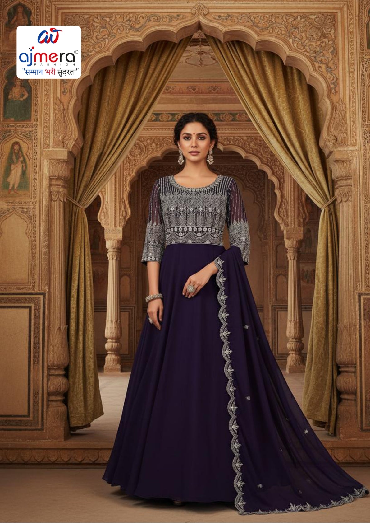 Elegant Designer Party Wear Gown for Women | PNC-1097