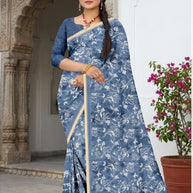 Stylish Printed Saree with Blouse Piece for Traditional Celebrations  | GLC-RASA SILK