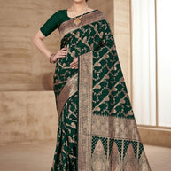 Exclusive Jacquard Silk Saree with Blouse Piece for Premium Cultural Wear | TUL-HANSJODA SILK VOL-46
