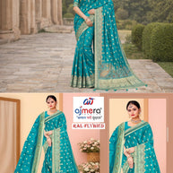 Stylish Jacquard Silk Saree with Blouse Piece for Festive Collection | RAL-FLY BIED