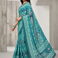 Fashionable Printed Saree with Blouse Piece for Festive Collection | SSR-PRIYATAMA