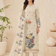 Premium Designer Unstitched Suit Set | VAA-BEST OF LUCK