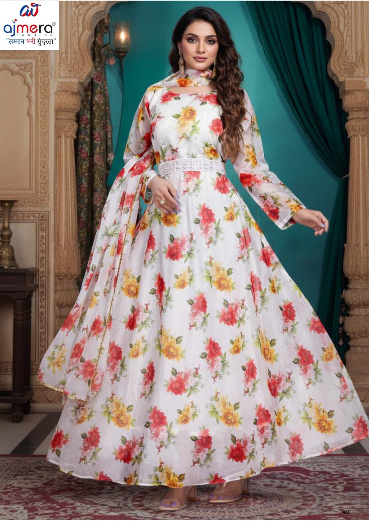 Designer Organza Gown for Women | PNC-2135