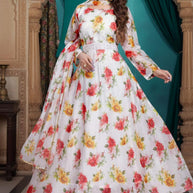 Designer Organza Gown for Women | PNC-2135