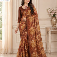 Elegant Printed Saree with Designer Blouse Piece for Festive Wear | SSR-RAM DARBAR