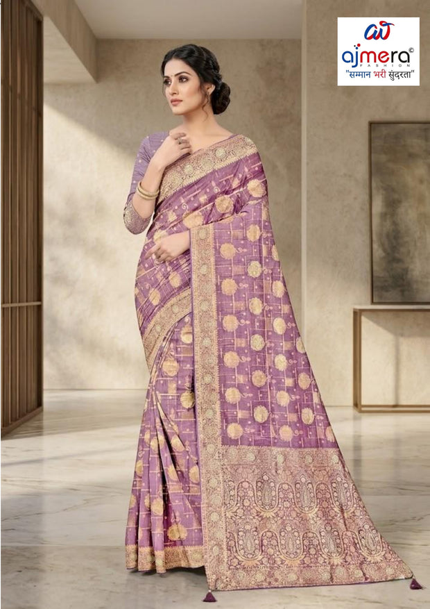 Fashionable Jacquard Silk Saree with Blouse Piece for Special Events | PLP-NEW FITNESS