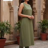 Designer Halter Neck Kurti Set for Women | ASH-2PC HALTER NECK CTN