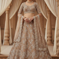 Best Georgette Embroidery Lahenga Manufacturer in India | SON-SAKSHI