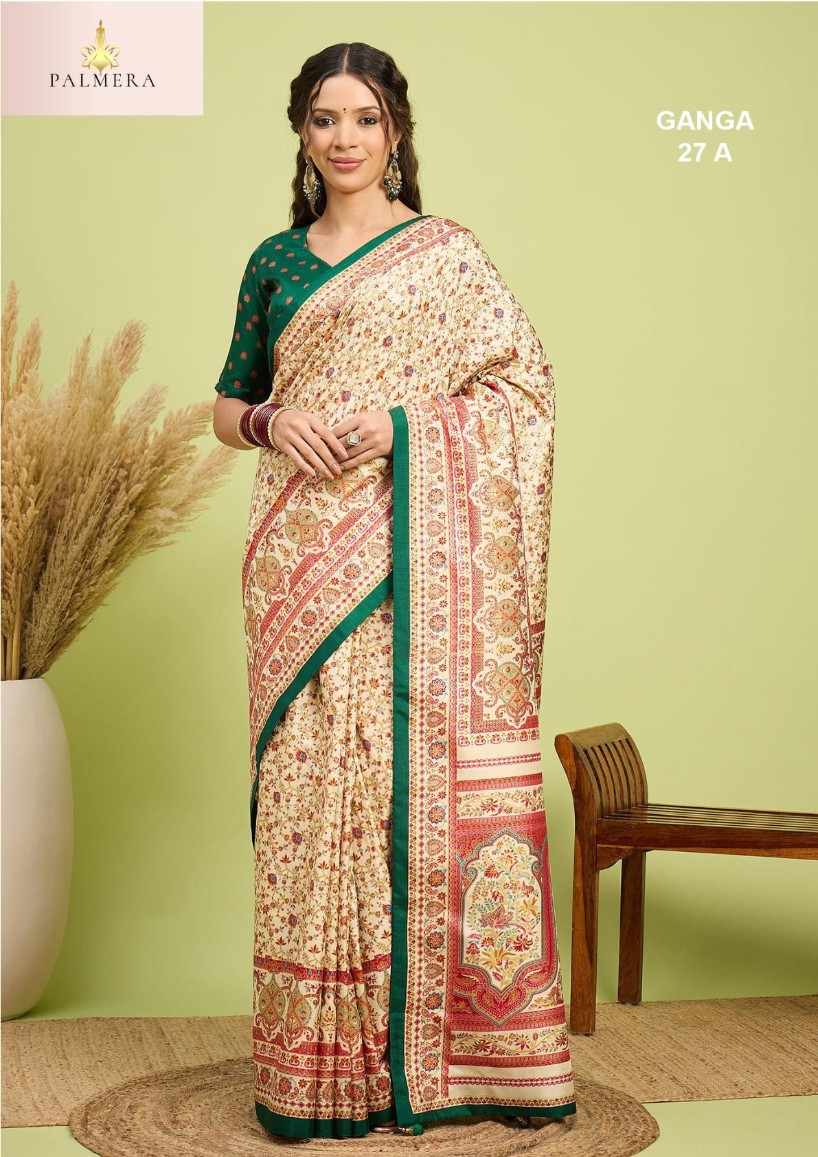 Ganga Silk Saree with Blouse for Premium Ethnic and Designer Wear | ALL-GANGA-27