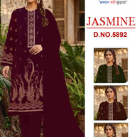 Soft Cotton Everyday Unstitched Suit Set | RAI-JASMINE-5892