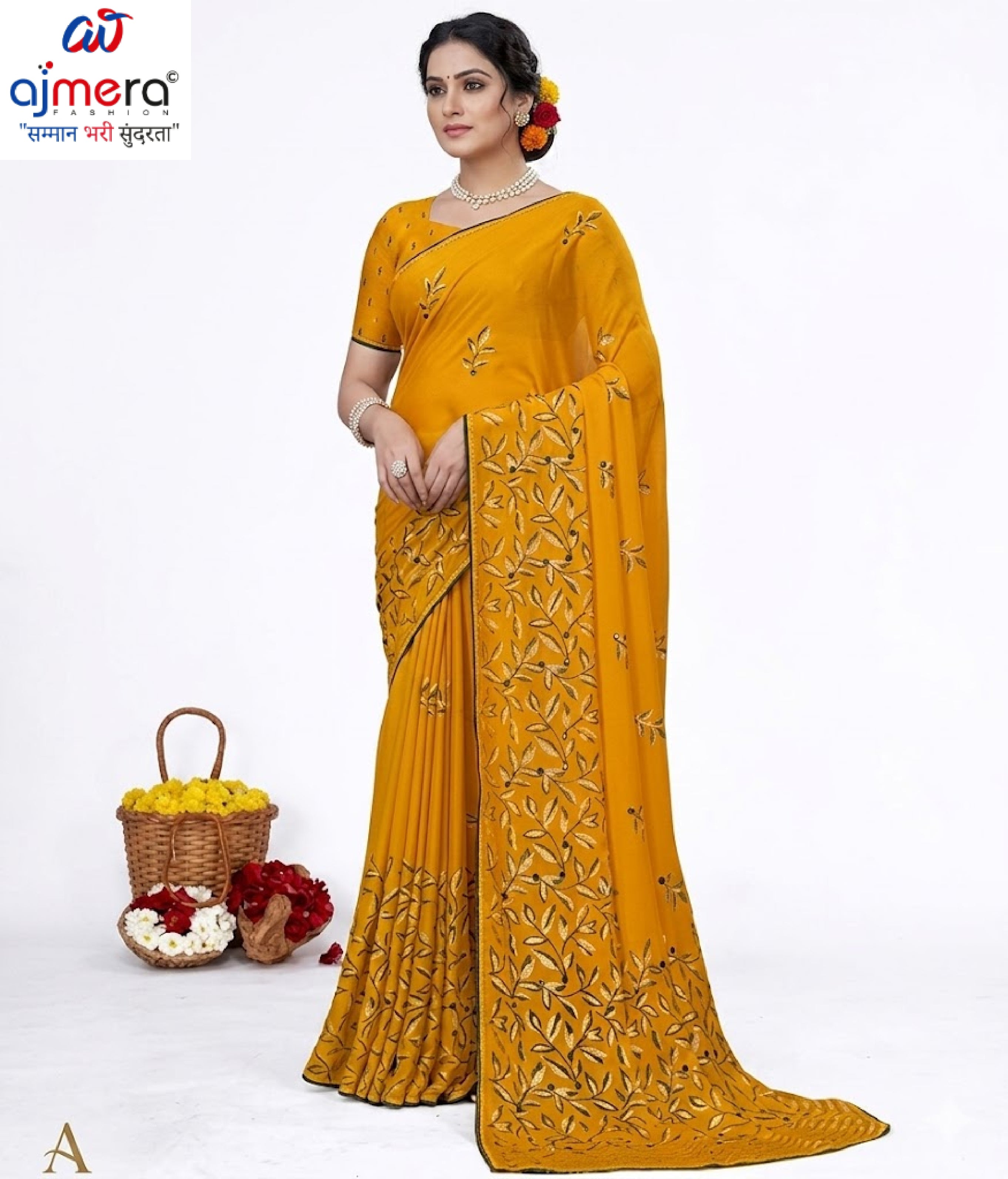 Chic Printed Saree with Blouse Piece for Sophisticated Ethnic Style | VER-MEGH MALHAR-47854