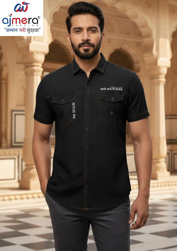 Mens Shirt Manufacturer India for Retailers | MRS-DENIM CARGO HS