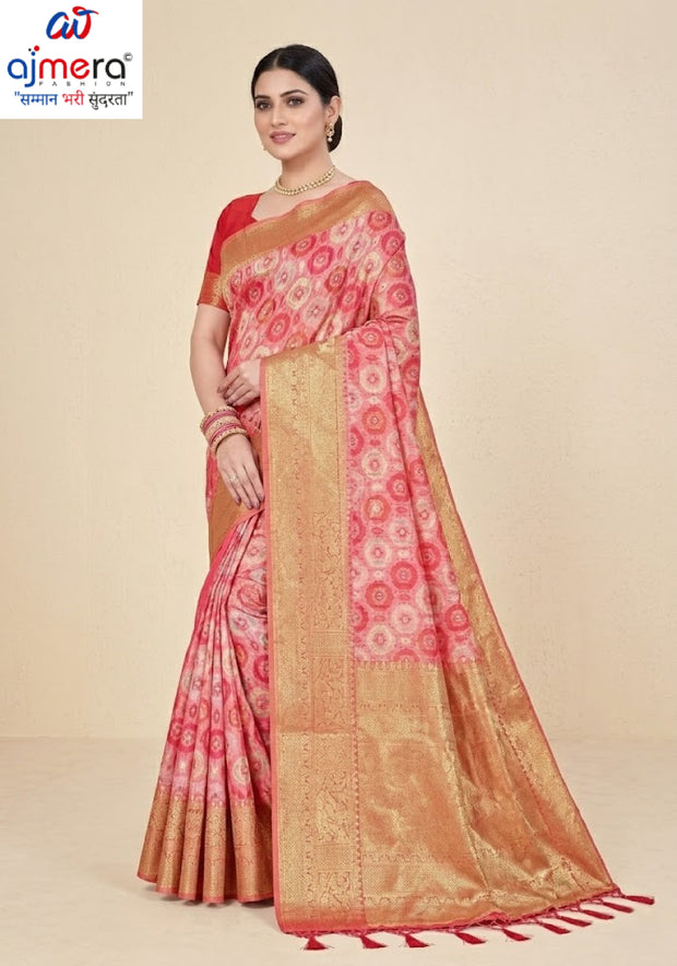 Exclusive Jacquard Silk Saree with Blouse Piece for Premium Cultural Wear | TUL-AMRIT VATIKA COTTON