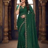Crepe Dyed Matching Saree with Blouse Piece for Premium Ethnic and Traditional Wear | RAL-SHEHANSHA
