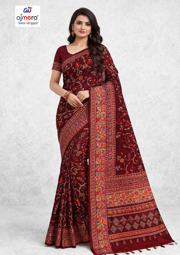 Weightless Print Loose Saree with Blouse for Premium Ethnic and Traditional Wear | MVN-NEW CHAPTER