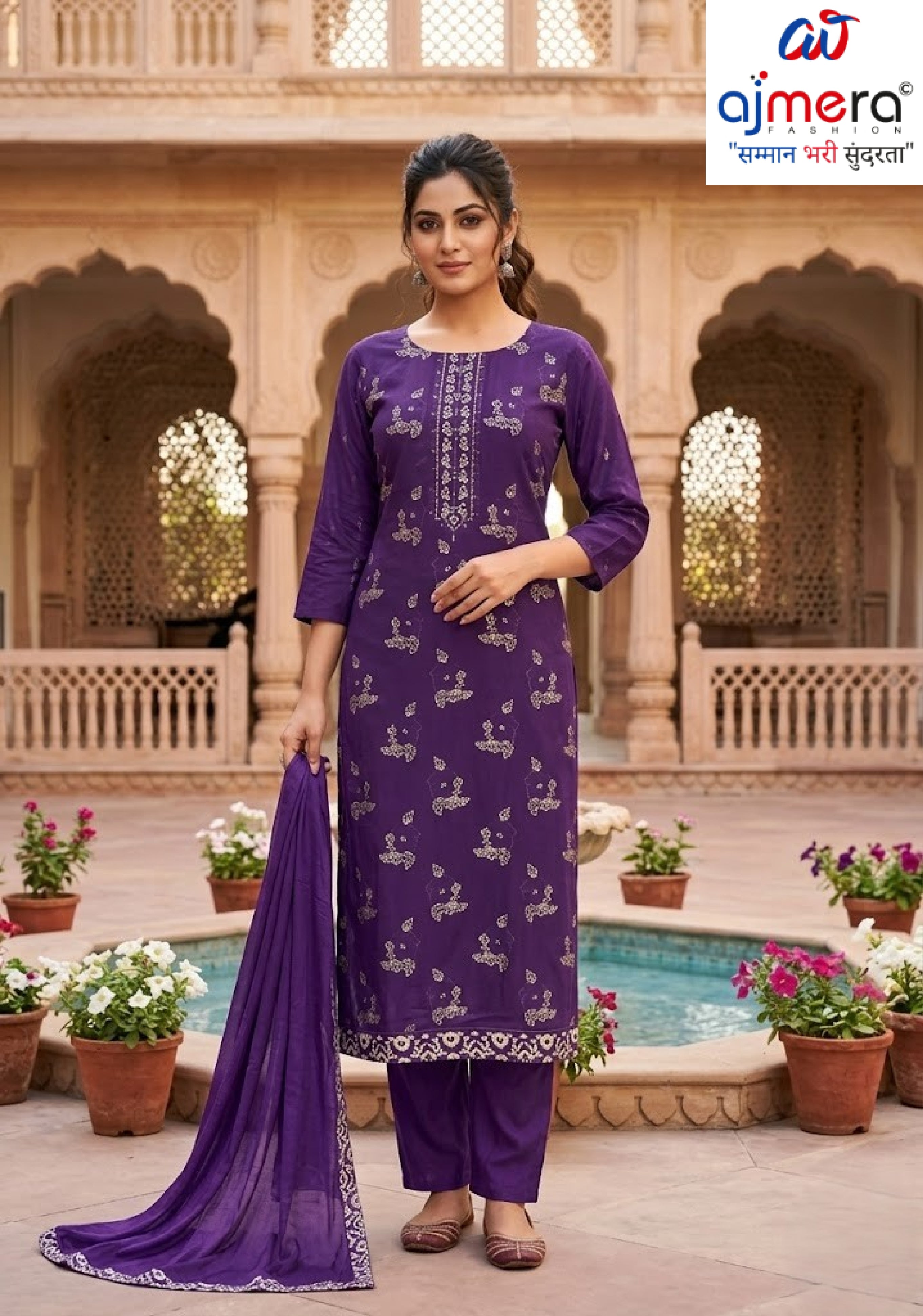Designer Premium Ethnic Kurti Set for Women | SWE-SURVIN-6655