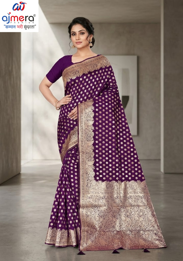 Premium Jacquard Silk Saree with Matching Blouse Piece for Ethnic Celebrations | TUL-HANSJODA SILK VOL-03