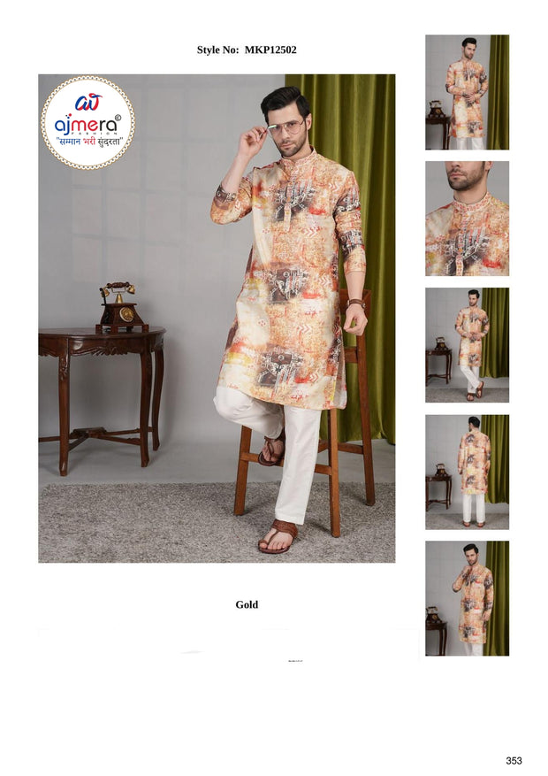Premium Men's Kurta & Payjama for Wedding & Festive Wear | SNA-MKP12502