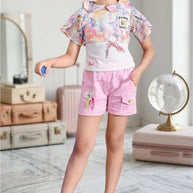 Kids Top & Hot Pant Set Wholesale in India | KFL-4462-2
