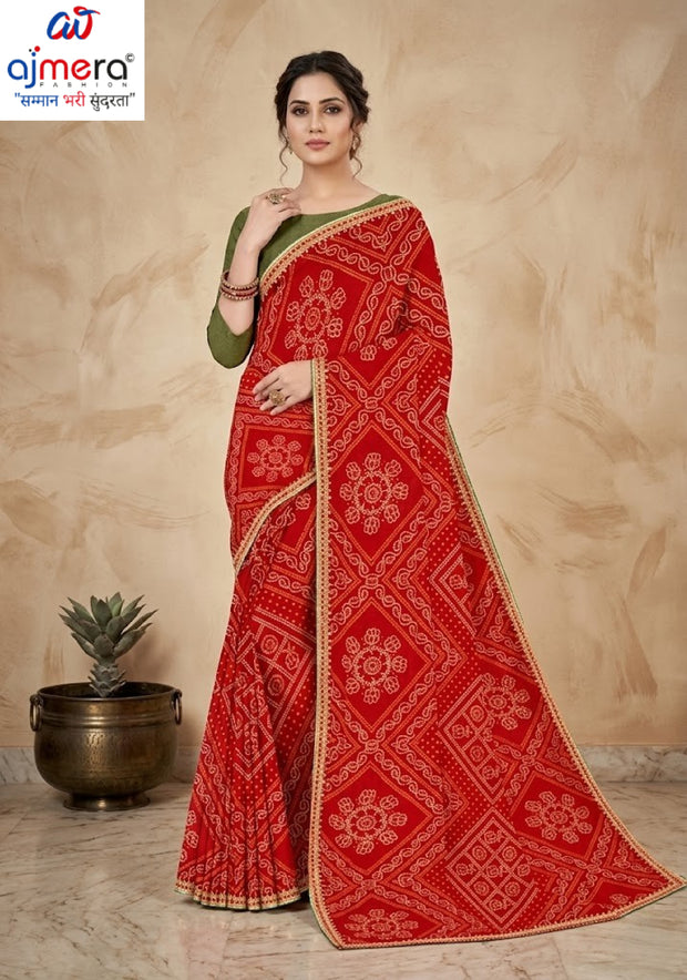 Trendy Printed Saree with Blouse Piece for Women’s Ethnic Wardrobe | TD-SAKHI