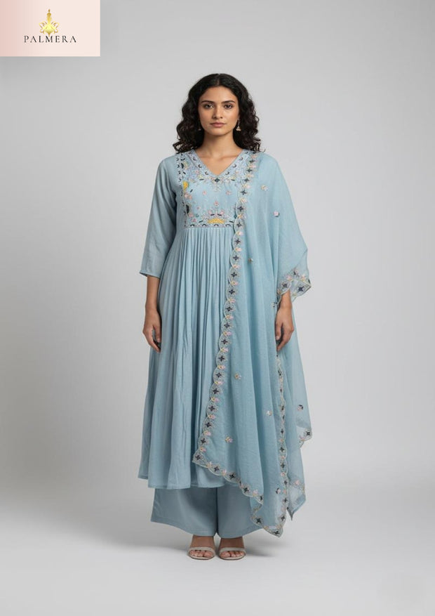 Elegant Designer Palmera Kurti Set for Women | MIK-305B