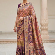 Graceful Jacquard Silk Saree with Blouse Piece for Timeless Ethnic Fashion | HLO-RAJSHREE-13