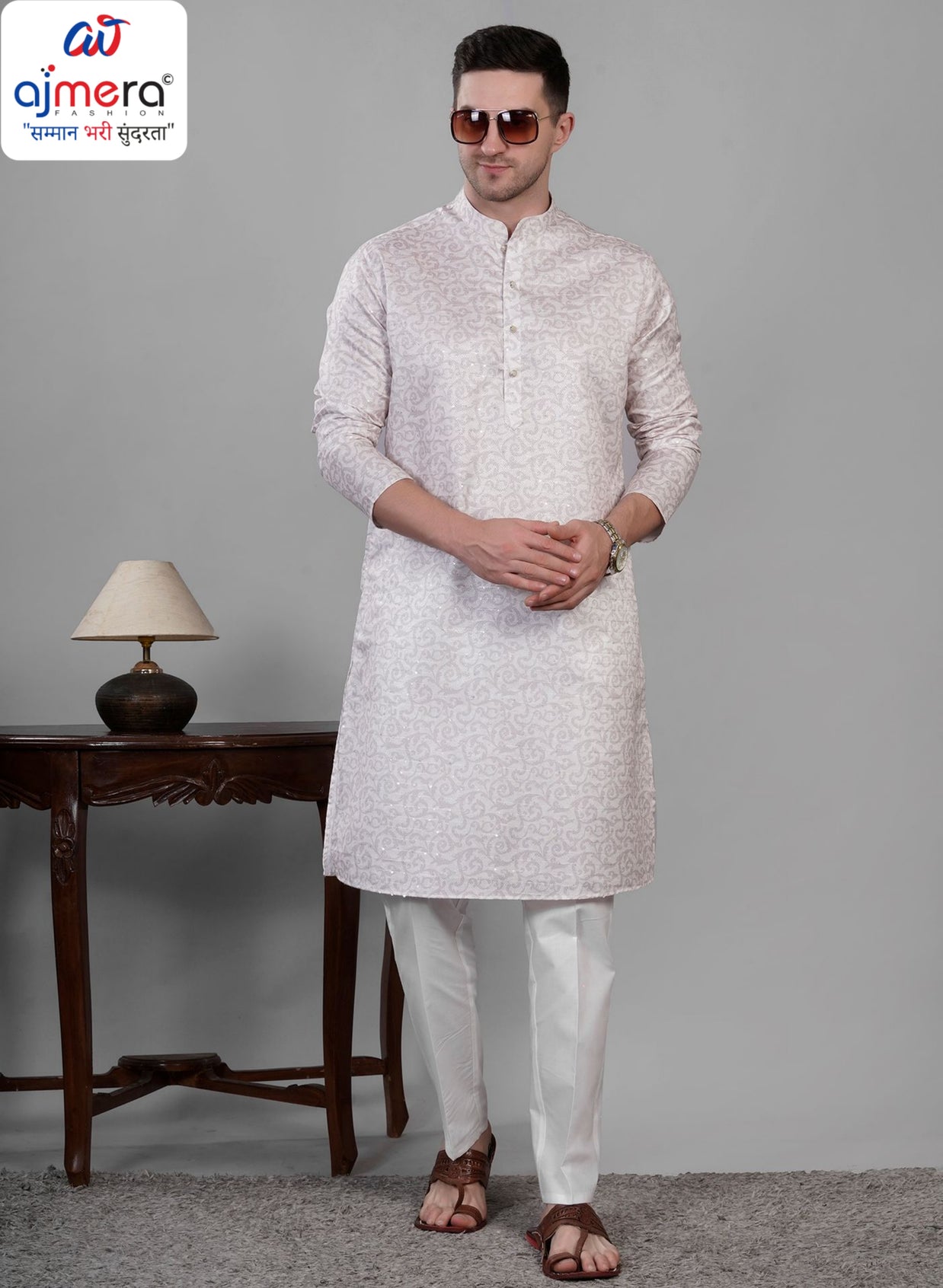 Premium Men's Kurta & Pajama for Wedding & Festive Wear | SNA-MKP12902